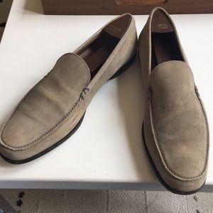 John Varvatos Grey Suede Dress Shoes
